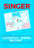 SINGER LOCKSTITCH SEWING MACHINE INSTRUCTION BOOK 9 PAGES ENGLISH