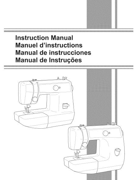 SINGER LS2125 SEWING MACHINE/MACHINE A COUDRE/MAQUINA DE COSER/MAQUINA DE COSTURA INSTRUCTION MANUAL MANUAL DE INSTRUCCIONES MANUEL D'INSTRUCTIONS MANUAL DE INSTRUCOES 73 PAGES ENG ESP FRANC PORT