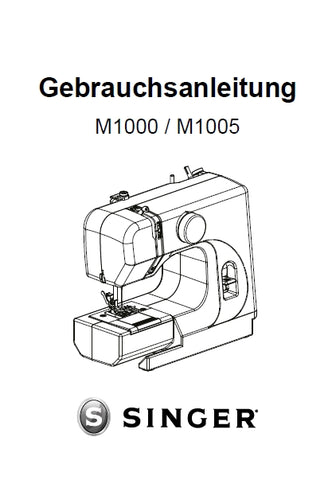 SINGER M1000 M1005 NAHMASCHINE GEBRAUCHSANLEITUNG 23 SEITE DEUT