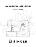 SINGER M1150 M1155 MACCHINA DA CUCIRE MANUALE DI ISTRUZIONI 24 PAGES ITAL