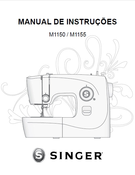 SINGER M1150 M1155 MAQUINA DE COSTURA MANUAL DE INSTRUCOES 24 PAGINA PT