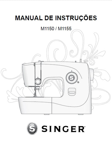 SINGER M1150 M1155 MAQUINA DE COSTURA MANUAL DE INSTRUCOES 24 PAGINA PT