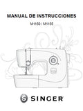 SINGER M1150 M1155  MAQUINA DE COSER MANUAL DE INSTRUCCIONES 24 PAGINA ESP