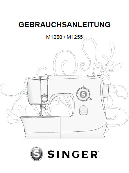 SINGER M1250 M1255 NAHMASCHINE GEBRAUCHSANLEITUNG 28 SEITE DEUTSCH