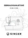 SINGER M1250 M1255 NAHMASCHINE GEBRAUCHSANLEITUNG 28 SEITE DEUTSCH