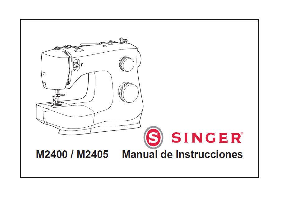 SINGER M2400 M2405 MAQUINA DE COSER MANUAL DE INSTRUCCIONES 39 PAGINAS ESPANOL
