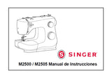 SINGER M2500 M2505 MAQUINA DE COSER MANUAL DE INSTRUCCIONES 35 PAGINAS ESPANOL