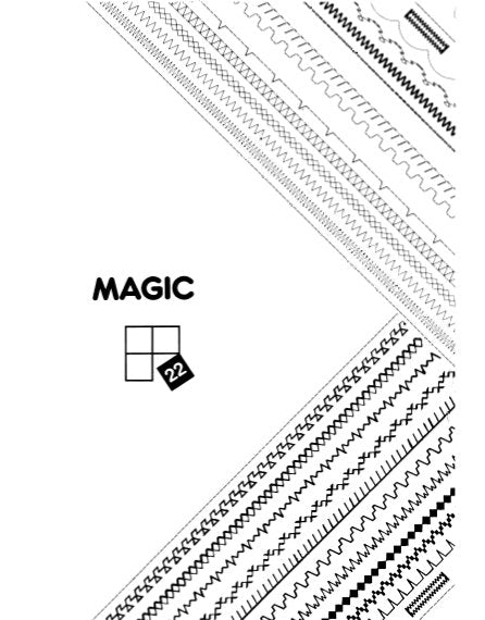 SINGER MAGIC 22 SEWING MACHINE INSTRUCTION BOOK 49 PAGES ENGLISH