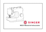 SINGER MX231 MAQUINA DE COSER MANUAL DE INSTRUCCIONES 44 PAGINAS ESPANOL