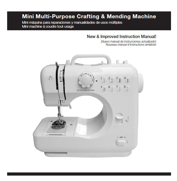 SINGER PIXIE SEWING MACHINE/MACHINE A COUDRE/MAQUINA DE COSER INSTRUCTION MANUAL MANUAL DE INSTRUCCIONES MANUEL D'INSTRUCTIONS 26 PAGES ENG ESP FRANC