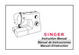 SINGER RD51 SEWING MACHINE/MAQUINA DE COSER/MACHINE A COUDRE INSTRUCTION MANUAL MANUAL DE INSTRUCCIONES MANUEL D'INSTRUCTION 126 PAGES ENG ESP FR