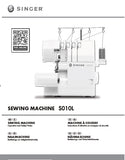 SINGER S010L SEWING MACHINE MACHINE A COUDRE NAHMASCHINE NAAIMACHINE OPERATION MANUAL INSTRCTIONS D'UTILISATION BEDIENUNGSANLEITUNG BEDIENINGS 102 PAGES ENG FRANC DEUT NL