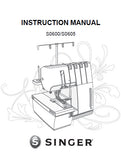 SINGER S0600 S0605 SEWING MACHINE INSTRUCTION MANUAL 50 PAGES ENGLISH