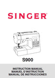 SINGER S900 INSPIRATION SEWING MACHINE MACHINE A COUDRE MAQUINA DE COSER INSTRUCTION MANUAL MANUEL D'INSTRUCTION MANUAL DE INSTRUCCIONES 100 PAGES ENG FRANC ESP