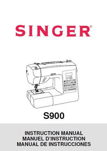 SINGER S900 INSPIRATION SEWING MACHINE MACHINE A COUDRE MAQUINA DE COSER INSTRUCTION MANUAL MANUEL D'INSTRUCTION MANUAL DE INSTRUCCIONES 100 PAGES ENG FRANC ESP