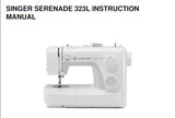 SINGER SERENADE 323L SEWING MACHINE INSTRUCTION MANUAL 142 PAGES ENG ESP DEUT ITAL