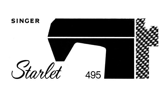 SINGER STARLET 495 SEWING MACHINE INSTRUCTION BOOK 73 PAGES ENGLISH