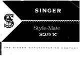 SINGER STYLE-MATE 329K SEWING MACHINE INSTRUCTION BOOK 56 PAGES ENGLISH