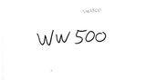 SINGER WW500 SEWING MACHINE INSTRUCTION MANUAL 44 PAGES ENGLISH