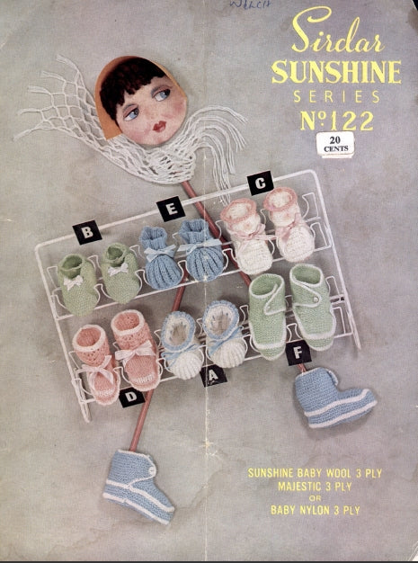 SIRDAR 122 SUNSHINE SERIES KNITTING PATTERNS KNITTING BOOK 8 PAGES ENG