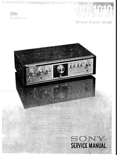 SONY TA-1010 INTEGRATED STEREO AMPLIFIER SERVICE MANUAL 28 PAGES ENG