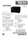 SONY X0-D50 ST-D50L DXA-D50 COMPACT HIFI STEREO SYSTEM SERVICE MANUAL INC SCHEM DIAGS 44 PAGES ENG