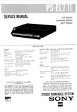 SONY PS-FL7II STEREO TURNTABLE SYSTEM SERVICE MANUAL INC SCHEM DIAGS 38 PAGES ENG