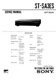 SONY ST-SA3ES FM STEREO FM AM TUNER SERVICE MANUAL INC SCHEM DIAGS 25 PAGES ENG