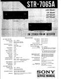 SONY STR-7065A FM STEREO FM AM RECEIVER SERVICE MANUAL INC SCHEMATIC DIAGRAMS 24 PAGES ENG