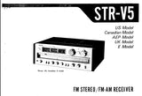 SONY STR-V5 FM STEREO FM AM RECEIVER SERVICE MANUAL INC SCHEMATIC DIAGRAMS  36 PAGES ENG