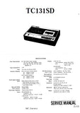 SONY TC-131SD STEREO CASSETTE-CORDER SERVICE MANUAL INC SCHEM DIAGS 60 PAGES ENG