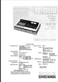 SONY TC-135SD STEREO CASSETTE-CORDER SERVICE MANUAL INC SCHEM DIAGS 36 PAGES ENG