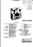 SONY TC-755 4 TRACK STEREO REEL TO REEL TAPECORDER SERVICE MANUAL INC SCHEM DIAGS 97 PAGES ENG