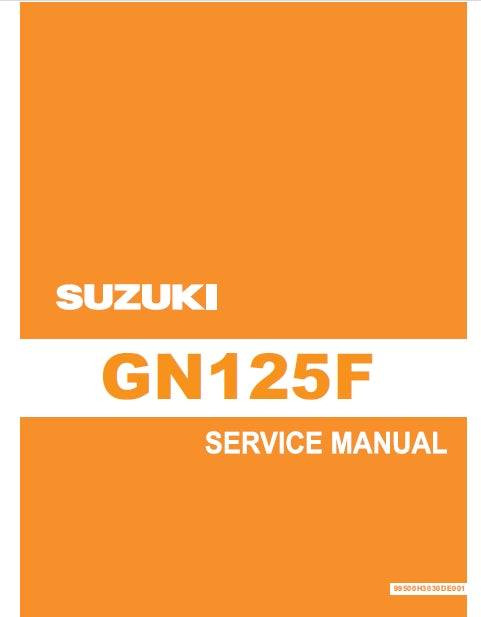 SUZUKI GN125F MOTORCYCLE SERVICE MANUAL 148 PAGES ENG