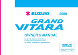 SUZUKI GRAND VITARA MOTOR CAR OWNERS MANUAL 290 PAGES ENG