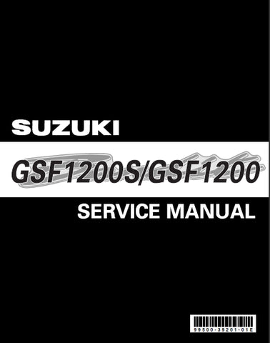 SUZUKI GSF1200S GSF1200 MOTORCYCLE SERVICE MANUAL 368 PAGES ENGLISH