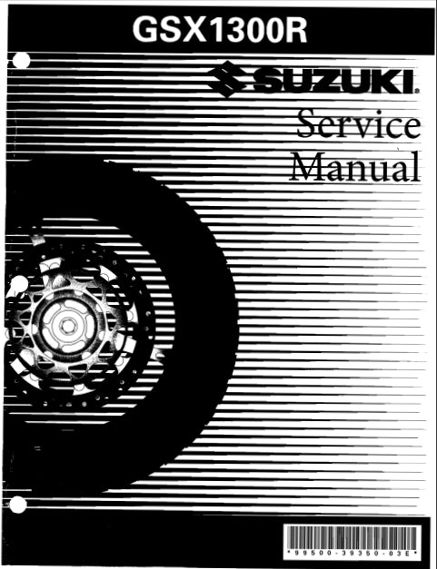 SUZUKI GSX1300R MOTORCYCLE SERVICE MANUAL 645 PAGES ENGLISH