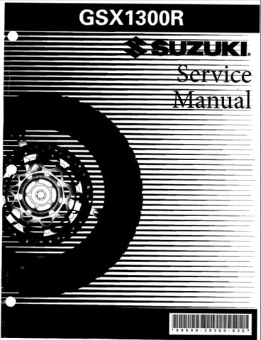 SUZUKI GSX1300R MOTORCYCLE SERVICE MANUAL 645 PAGES ENGLISH