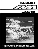 SUZUKI RM250 MOTORCYCLE OWNERS SERVICE MANUAL 229 PAGES ENGLISH