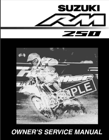 SUZUKI RM250 MOTORCYCLE OWNERS SERVICE MANUAL 229 PAGES ENGLISH