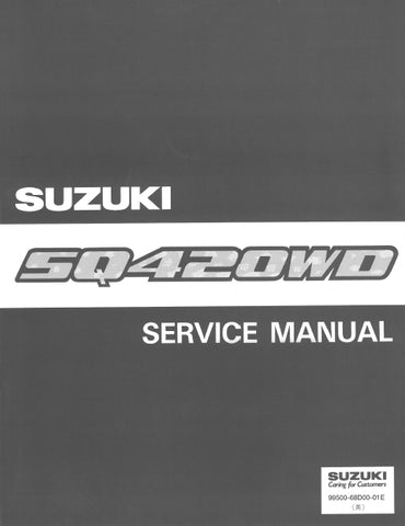 SUZUKI SQ420WD MOTOR CAR SERVICE MANUAL 276 PAGES ENG