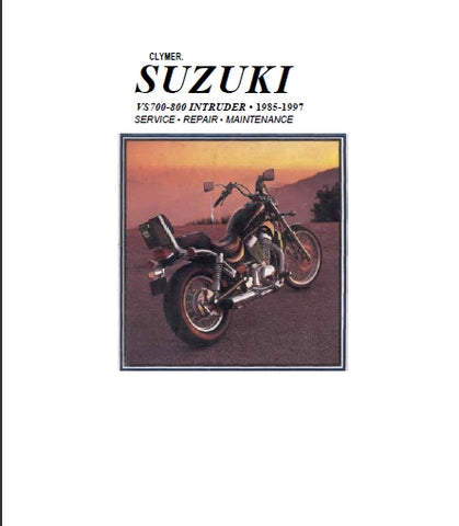 SUZUKI VS700 VS800 INTRUDER MOTORCYCLE SERVICE MANUAL 450 PAGES ENGLISH