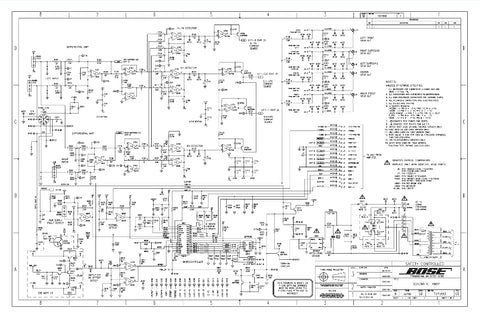 BOSE AM8P SCHEMATICS 3 PAGES ENG