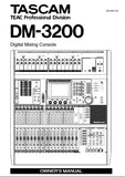 TASCAM DM-3200 DIGITAL MIXING CONSOLE OWNERS MANUAL 120 PAGES ENGLISH