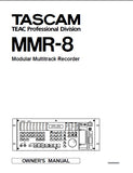 TASCAM MMR-8 MODULAR MULTITRACK RECORDER OWNER'S MANUAL 123 PAGES ENGLISH