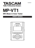 TASCAM MP-VT1 MP3 MUSIC AND VOICE TRAINER OWNER'S MANUAL 31 PAGES ENGLISH
