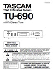 TASCAM TU-690 AM FM STEREO TUNER OWNER'S MANUAL MANUEL DU PROPRIETAIRE MANUAL DEL USUARIO 32 PAGES ENG FRANC ESP