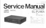 TECHNICS SL-PJ46A CD PLAYER SERVICE MANUAL INC SCHEMATIC DIAGRAMS 49 PAGES ENG