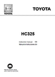 TOYOTA HC325 RS2000 SERIES SEWING MACHINE MAQUINA DE COSER INSTRUCTION MANUAL MANUAL DE INSTRUCCIONES 64 PAGES ENG ESP