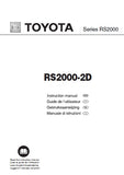 TOYOTA RS-2000-2D SEWING MACHINE MACHINE A COUDRE NAAIMACHINE MACCHINA DA CUCIRE INSTRUCTION MANUAL GUIDE DE L'UTILISATEUR GEBRUIKSAANWIJZING MANUALE DI ISTRUZIONI 84 PAGES ENG FR NL IT